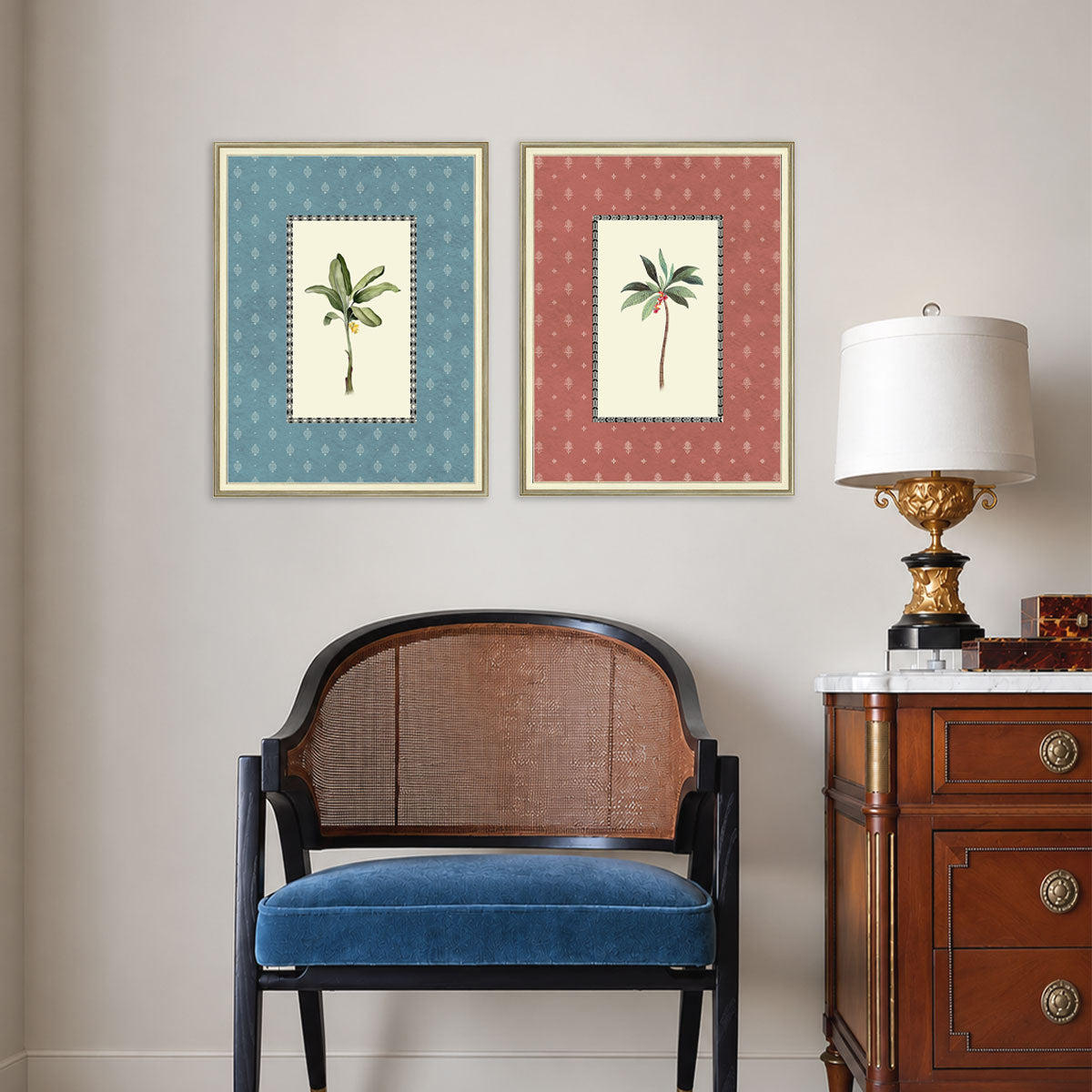 Tropical Duo wall art frames