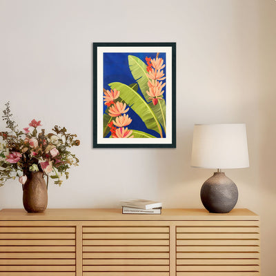 Banana leaf tropical wall art
