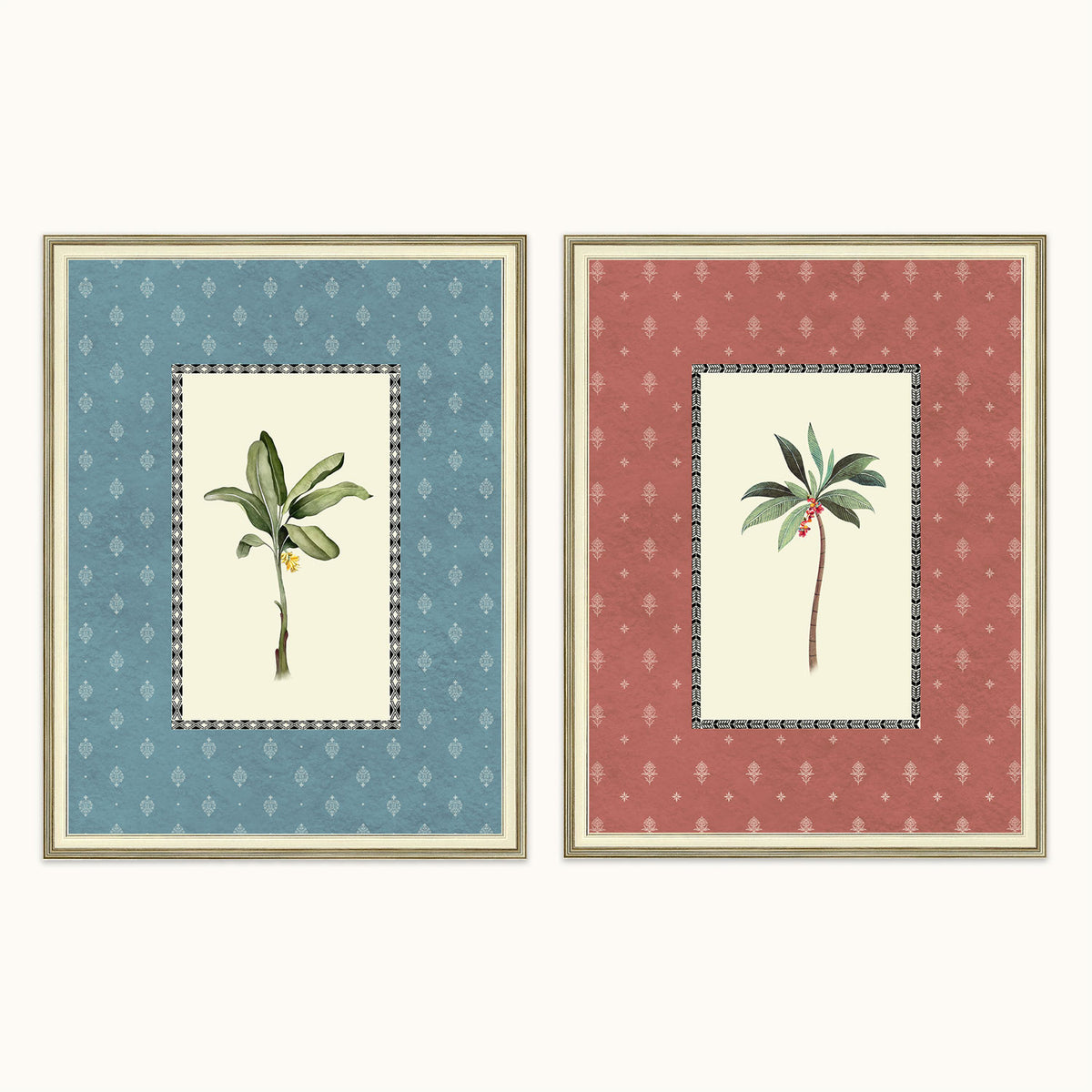 Tropical Duo wall art frames