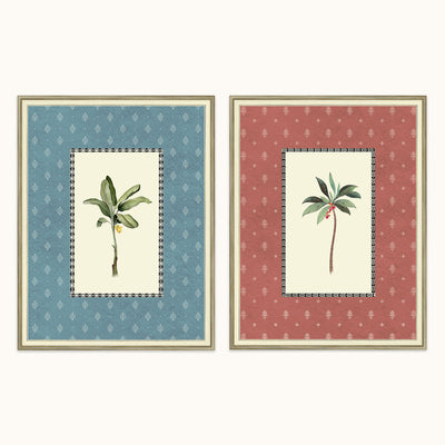 Tropical Duo wall art frames