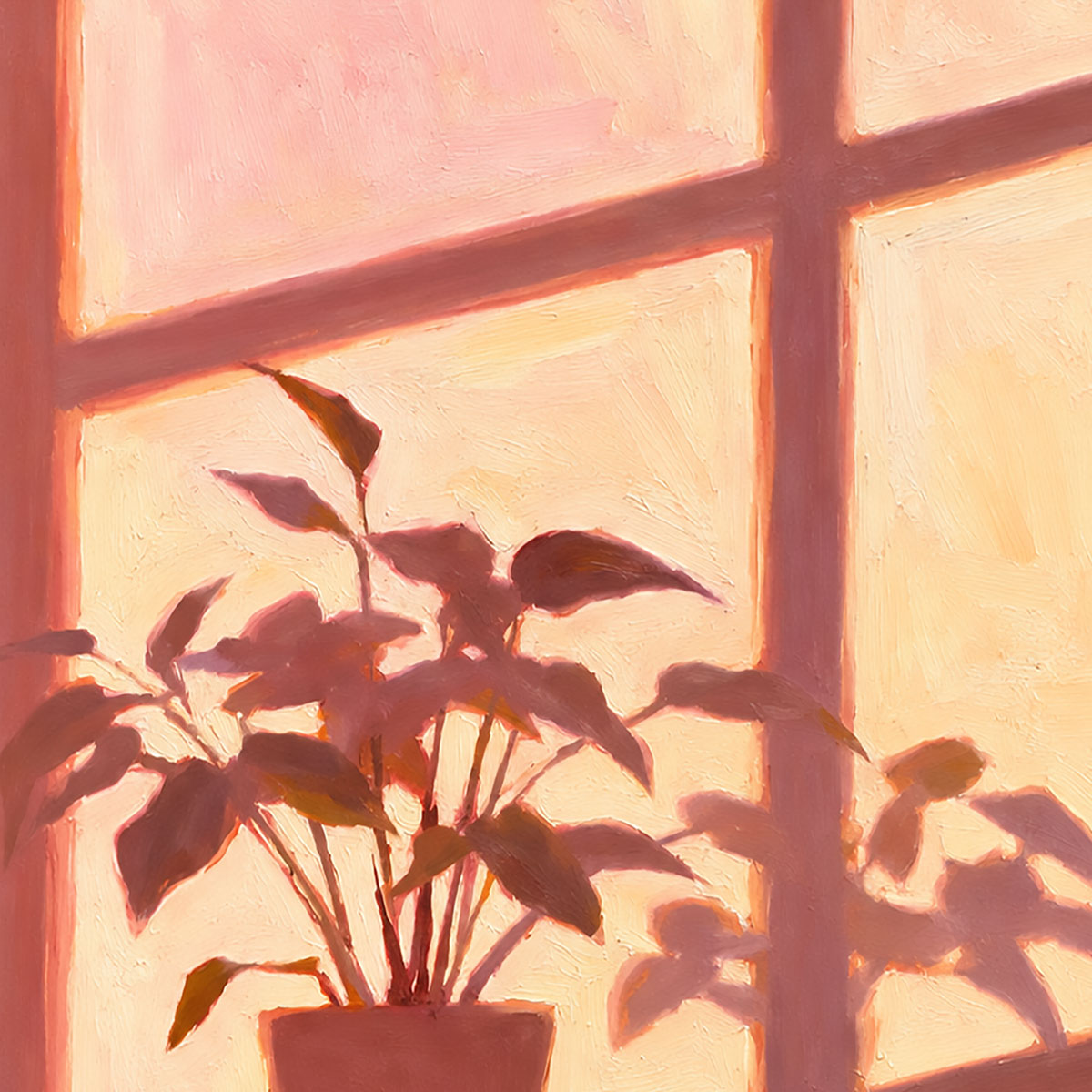 Sunlit Stillness-botanical wall art